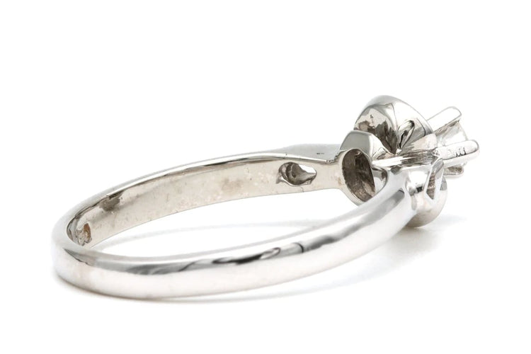 Bague 52 Art Déco - Bague solitaire en or blanc 18 carats et diamant 58 Facettes 21915