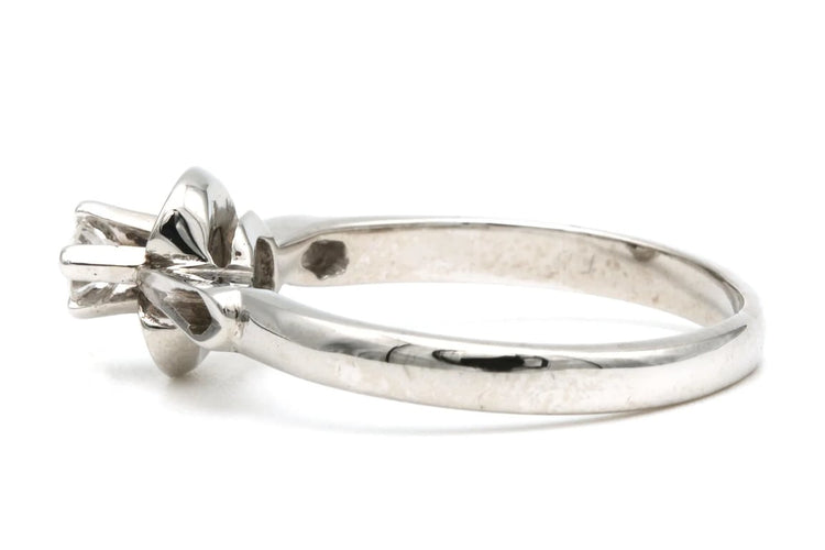 Bague 52 Art Déco - Bague solitaire en or blanc 18 carats et diamant 58 Facettes 21915