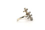 Bague 51 Bague années 70 en or blanc 18 carats, saphirs et diamants 58 Facettes 22066