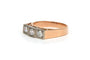 Bague 55 Bague Art déco en or jaune et blanc 18 carats avec diamants 58 Facettes 22095