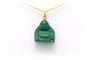 Pendentif Pendentif contemporain en or jaune 18 carats et turquoise 58 Facettes 19261
