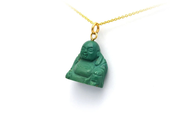 Pendentif Pendentif contemporain en or jaune 18 carats et turquoise 58 Facettes 19261