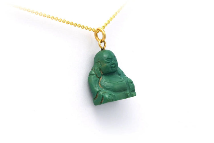 Pendentif Pendentif contemporain en or jaune 18 carats et turquoise 58 Facettes 19261
