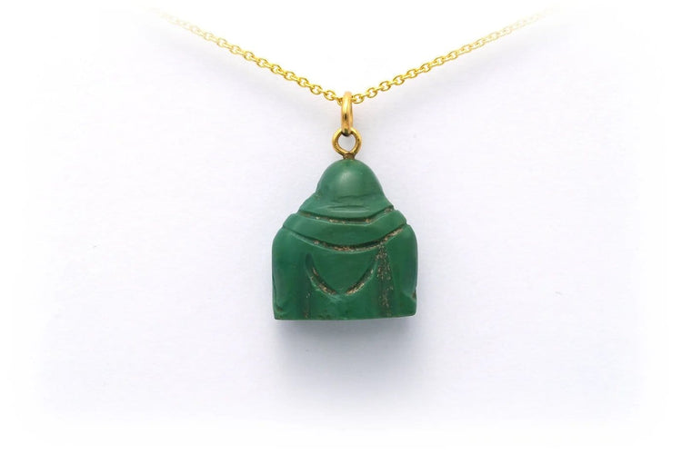 Pendentif Pendentif contemporain en or jaune 18 carats et turquoise 58 Facettes 19261