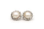 Boucles d'oreilles Art Déco - Boucles d’oreilles en or blanc 18 carats, perles et diamants 58 Facettes 20339