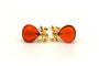 Boucles d'oreilles Boucles d'oreilles contemporaines en or jaune 18 carats, agates et diamants 58 Facettes 20543