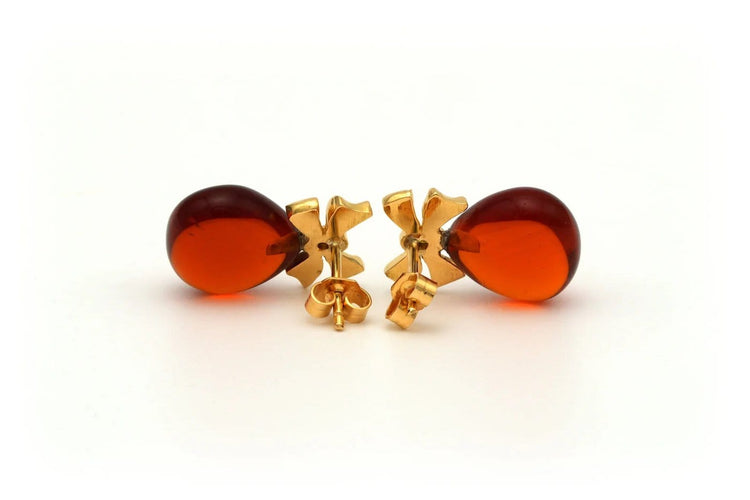 Boucles d'oreilles Boucles d'oreilles contemporaines en or jaune 18 carats, agates et diamants 58 Facettes 20543