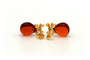 Boucles d'oreilles Boucles d'oreilles contemporaines en or jaune 18 carats, agates et diamants 58 Facettes 20543