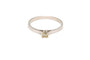 Bague 53 Bague contemporaine en or blanc 18 carats sertie de diamant 58 Facettes 19411
