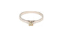 Bague 53 Bague contemporaine en or blanc 18 carats sertie de diamant 58 Facettes 19411