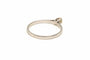 Bague 53 Bague contemporaine en or blanc 18 carats sertie de diamant 58 Facettes 19411