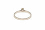 Bague 53 Bague contemporaine en or blanc 18 carats sertie de diamant 58 Facettes 19411