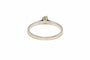 Bague 53 Bague contemporaine en or blanc 18 carats sertie de diamant 58 Facettes 19411