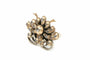 Bague 56 Napoléon III - Bague en or jaune 18 carats et argent sertie de diamants 58 Facettes B516