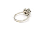 Bague 53 Bague années 50 en or blanc 18 carats, tourmaline et diamants 8/8 58 Facettes B518