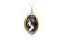 Pendentif Pendentif Art déco en or jaune 18 carats, émail de Limoges et diamants 58 Facettes B535