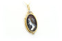 Pendentif Pendentif Art déco en or jaune 18 carats, émail de Limoges et diamants 58 Facettes B535