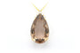 Pendentif Pendentif contemporain en or jaune 18 carats, quartz fumé et diamants 58 Facettes 22322