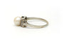 Bague 55 Bague Art déco en or blanc 18 carats avec perle et diamants 58 Facettes 22271