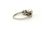 Bague 55 Bague Art déco en or blanc 18 carats avec perle et diamants 58 Facettes 22271