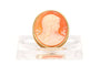 Broche Broche en or jaune 18 carats sertie d’un camée coquillage 58 Facettes B570