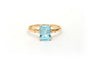 Bague 52 Bague contemporaine en or jaune 18 carats sertie d’une topaze 58 Facettes 21828