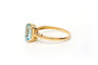 Bague 52 Bague contemporaine en or jaune 18 carats sertie d’une topaze 58 Facettes 21828