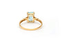 Bague 52 Bague contemporaine en or jaune 18 carats sertie d’une topaze 58 Facettes 21828