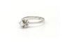 Bague 48 Bague en or blanc 18 carats sertie d’un diamant brillant 0,14 ct 58 Facettes 22377