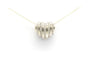 Pendentif Pendentif contemporain en or blanc 14 carats serti de diamants 58 Facettes B575