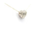 Pendentif Pendentif contemporain en or blanc 14 carats serti de diamants 58 Facettes B575
