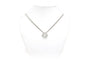 Collier Collier contemporain en or blanc 18 carats serti de diamants taille brillant 0,62 ct 58 Facettes 22336