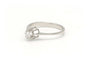 Bague 52 Bague contemporaine en or blanc 18 carats sertie de diamants 58 Facettes 19786