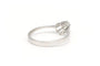Bague 52 Bague contemporaine en or blanc 18 carats sertie de diamants 58 Facettes 19786