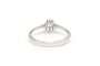 Bague 52 Bague contemporaine en or blanc 18 carats sertie de diamants 58 Facettes 19786