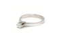 Bague 56 Solitaire années 70 - Bague en or blanc 18 carats et diamant 58 Facettes 22907