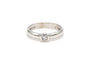 Bague 53 Solitaire - Bague en or blanc 18 carats et diamant 0,13 ct 58 Facettes 19664