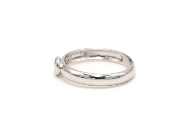 Bague 53 Solitaire - Bague en or blanc 18 carats et diamant 0,13 ct 58 Facettes 19664