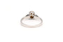 Bague 53 Bague années 50 en or blanc 18 carats avec diamant jaune 58 Facettes 20197