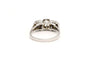 Bague 53 Bague contemporaine en or blanc 18 carats sertie de diamants 58 Facettes 20454
