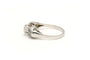 Bague 53 Bague contemporaine en or blanc 18 carats sertie de diamants 58 Facettes 20454