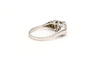 Bague 53 Bague contemporaine en or blanc 18 carats sertie de diamants 58 Facettes 20454