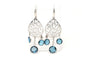 Boucles d'oreilles Boucles d’oreilles contemporaines en or blanc 18 carats et topazes 58 Facettes 22186
