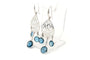 Boucles d'oreilles Boucles d’oreilles contemporaines en or blanc 18 carats et topazes 58 Facettes 22186