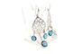 Boucles d'oreilles Boucles d’oreilles contemporaines en or blanc 18 carats et topazes 58 Facettes 22186