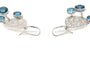 Boucles d'oreilles Boucles d’oreilles contemporaines en or blanc 18 carats et topazes 58 Facettes 22186