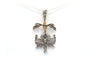 Pendentif Pendentif Napoléon III en or jaune 18 carats et argent, diamants taille rose 58 Facettes B614