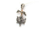 Pendentif Pendentif Napoléon III en or jaune 18 carats et argent, diamants taille rose 58 Facettes B614