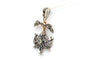 Pendentif Pendentif Napoléon III en or jaune 18 carats et argent, diamants taille rose 58 Facettes B614