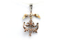 Pendentif Pendentif Napoléon III en or jaune 18 carats et argent, diamants taille rose 58 Facettes B614